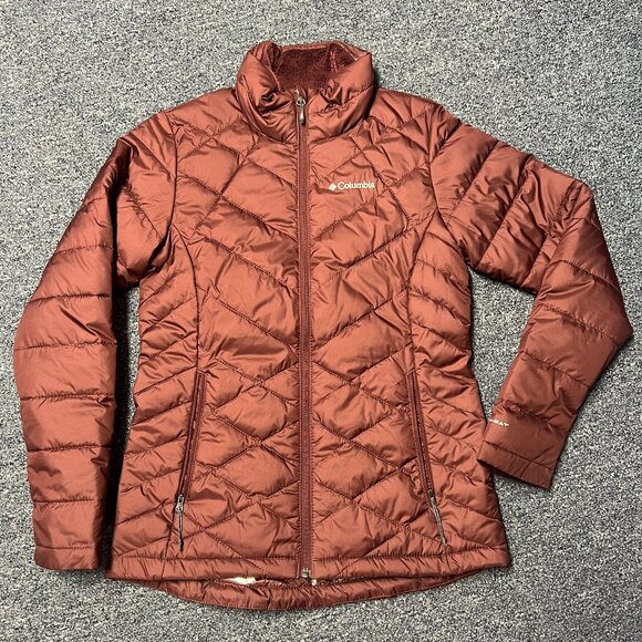 NWOT Women’s Columbia Heavenly Omni Heat Burgundy Jacket Size Smalll - Picture 2 of 6